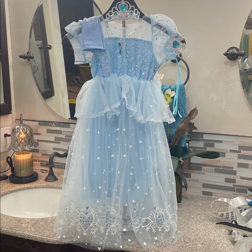 Girls ice princess dress